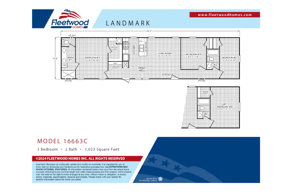 16663C - Landmark 66C - Floor Plan