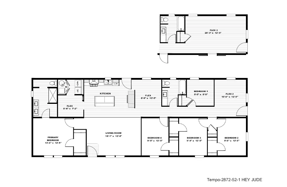 28×72 – Hey Jude – Floor Plan 28x72 - Hey Jude - Floor Plan